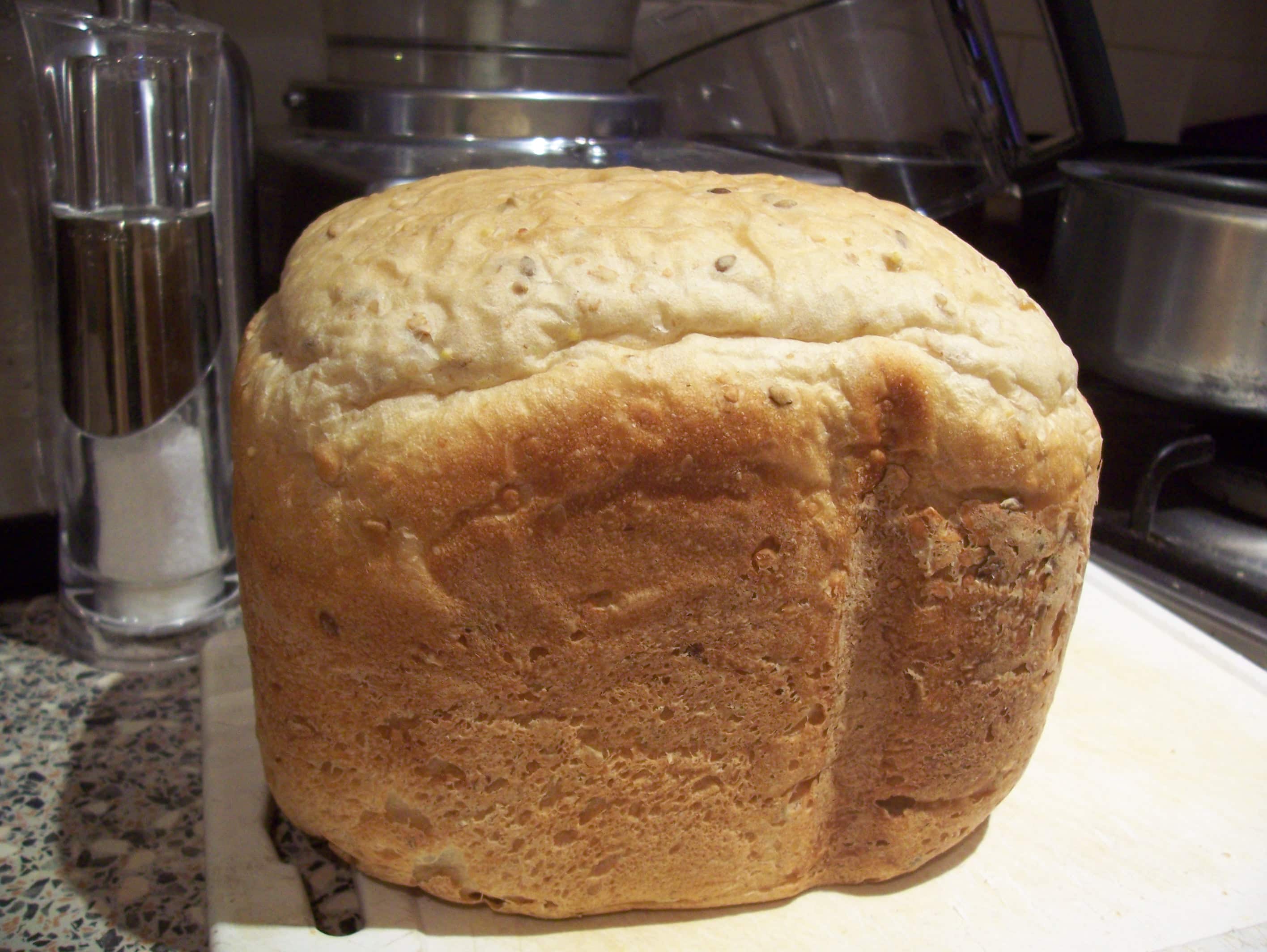 100_2919 Loaf of homemade breadmaker bread