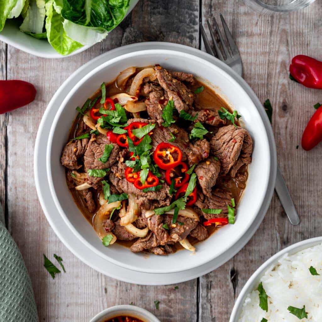 bowl of beef bulgogi