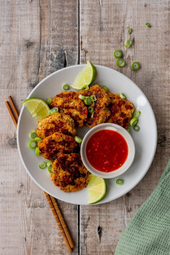 plate of Thai fish cakes