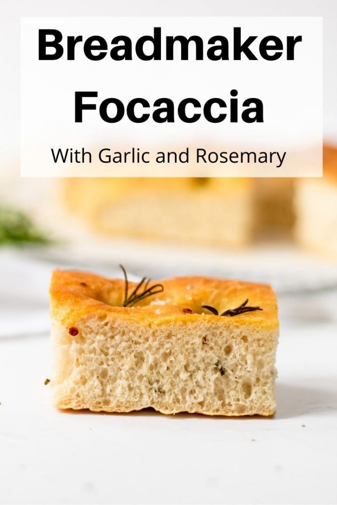 Breadmaker focaccia pin image