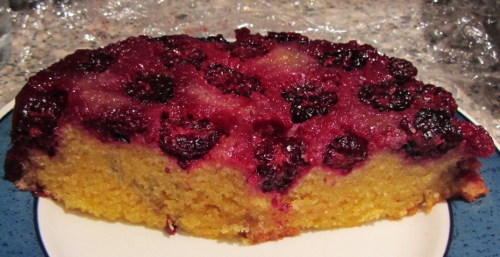 blackberry upside down cake