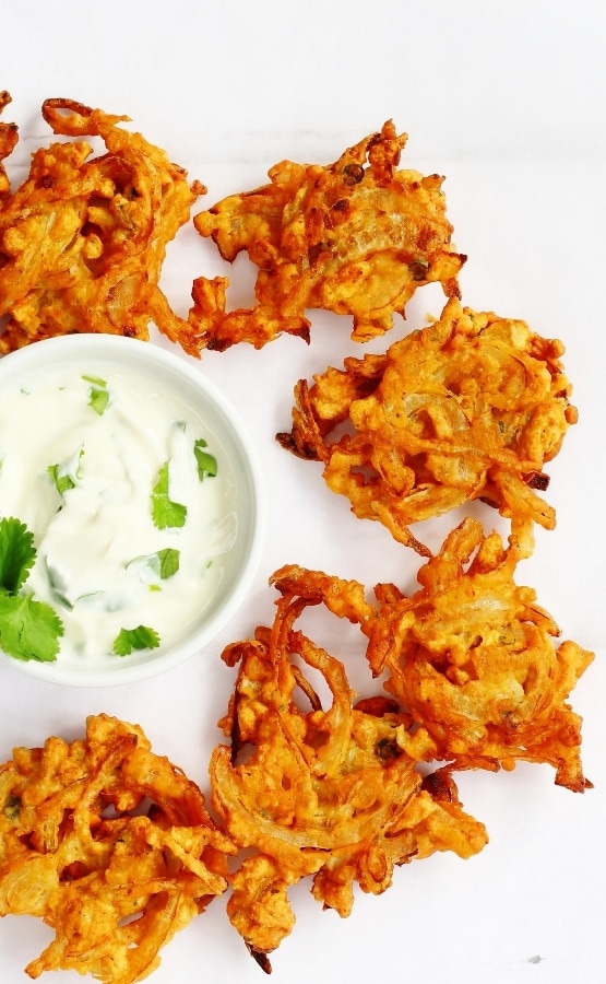 Easy onion bhajis recipe