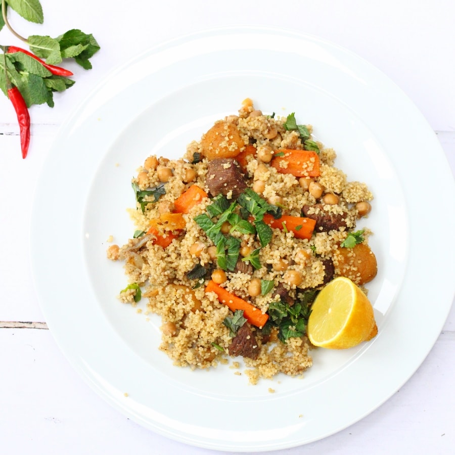 plate of lamb tagine