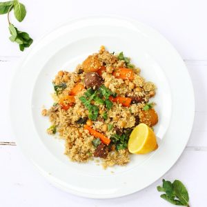 Lamb tagine on a plate