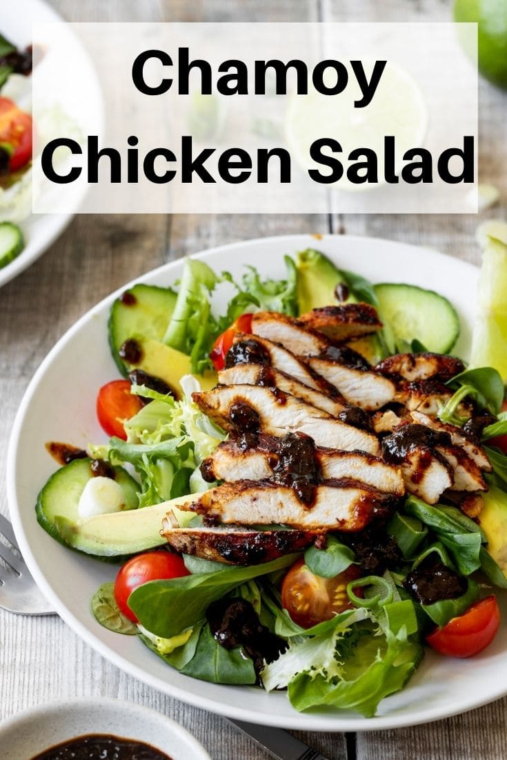 Chamoy chicken salad pin image