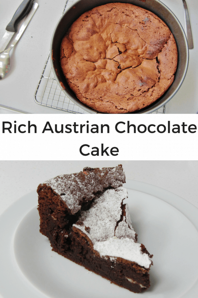 Austrian chocolate cake pin image
