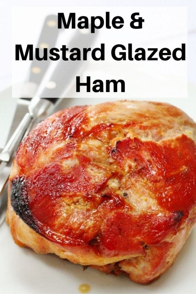 Maple Mustard Glazed Ham pin image