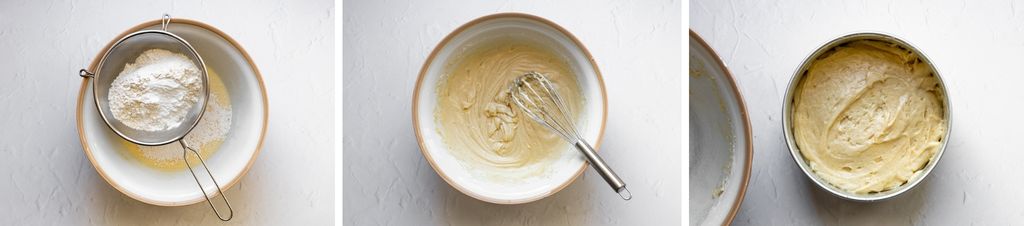 Making the orange buttermilk cake step by step images 2