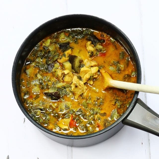 Chicken and Callaloo Curry