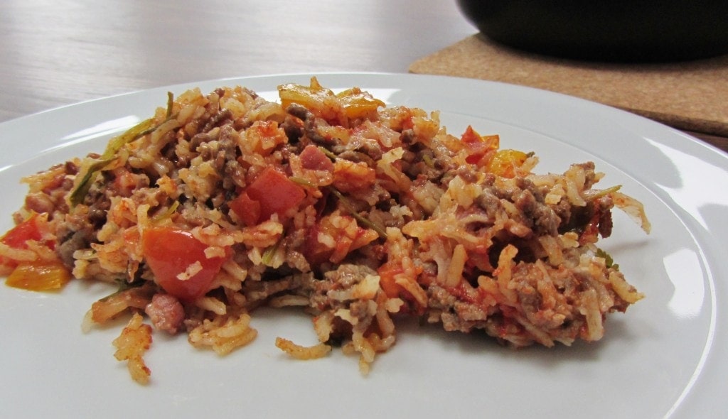 Beef and tomato bake