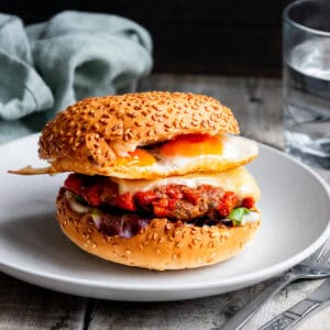 Beef and chorizo burgers