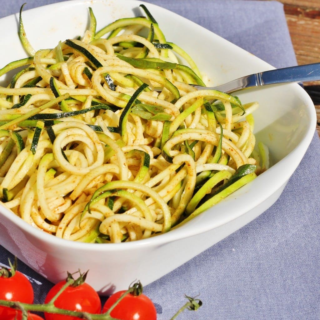 courgetti salad courgetti salad seasoned with baharat spices
