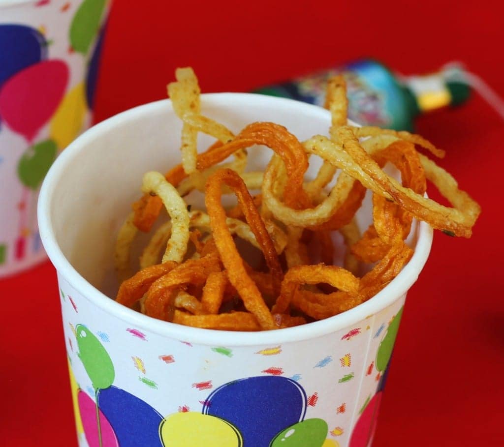 Skinny spicy fries