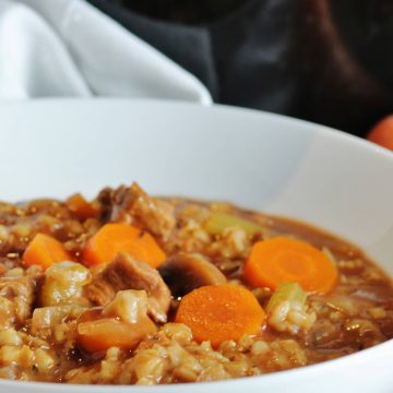 Beef barley vegetable stew