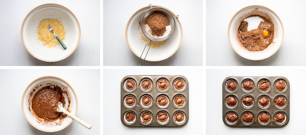 How to make creme egg filled chocolate and banana muffins