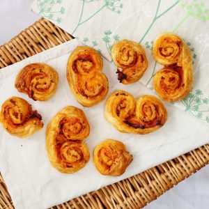 Cheesy chorizo pastries