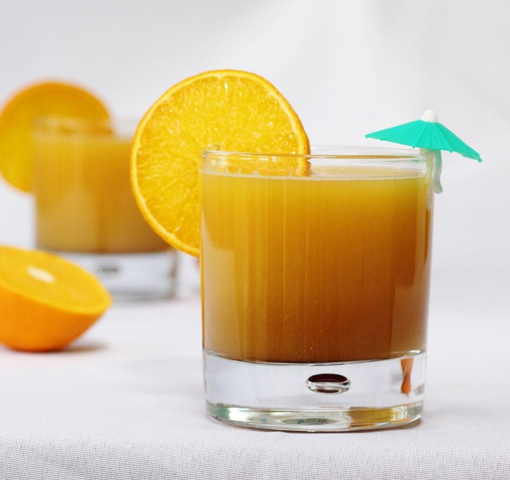 Orange and pomegranate molasses mocktail