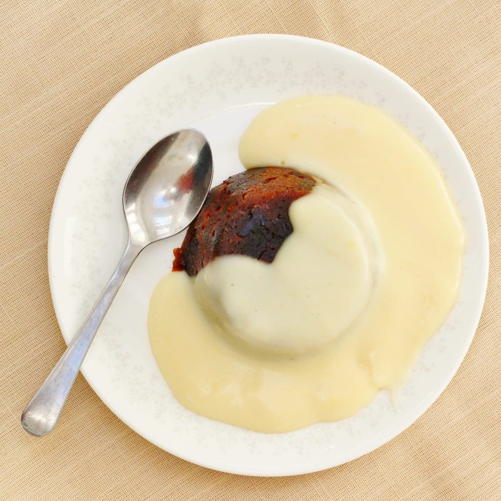 Traditional Christmas rum sauce