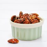 Easy caramelised pecans