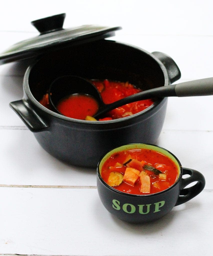Leftover ham soup