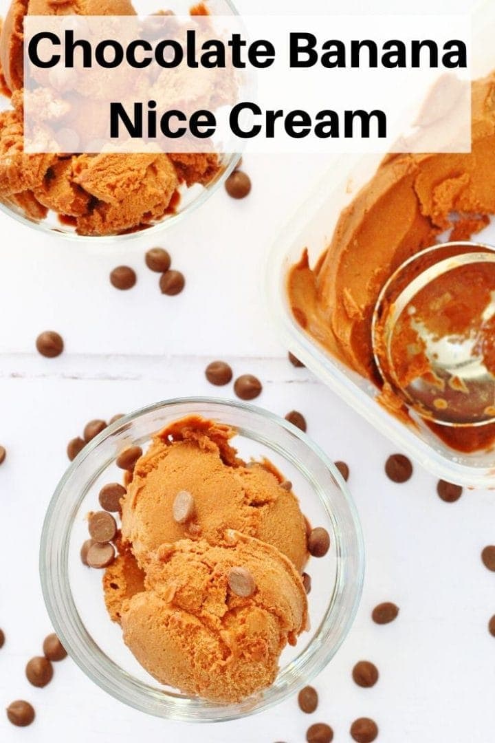 chocolate banana nice cream pin image