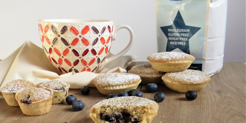 blueberry frangipane tarts vegan gluten free