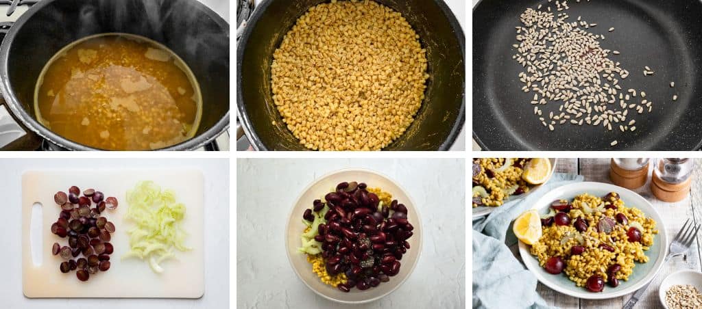 How to make curried pearl barley salad step by step