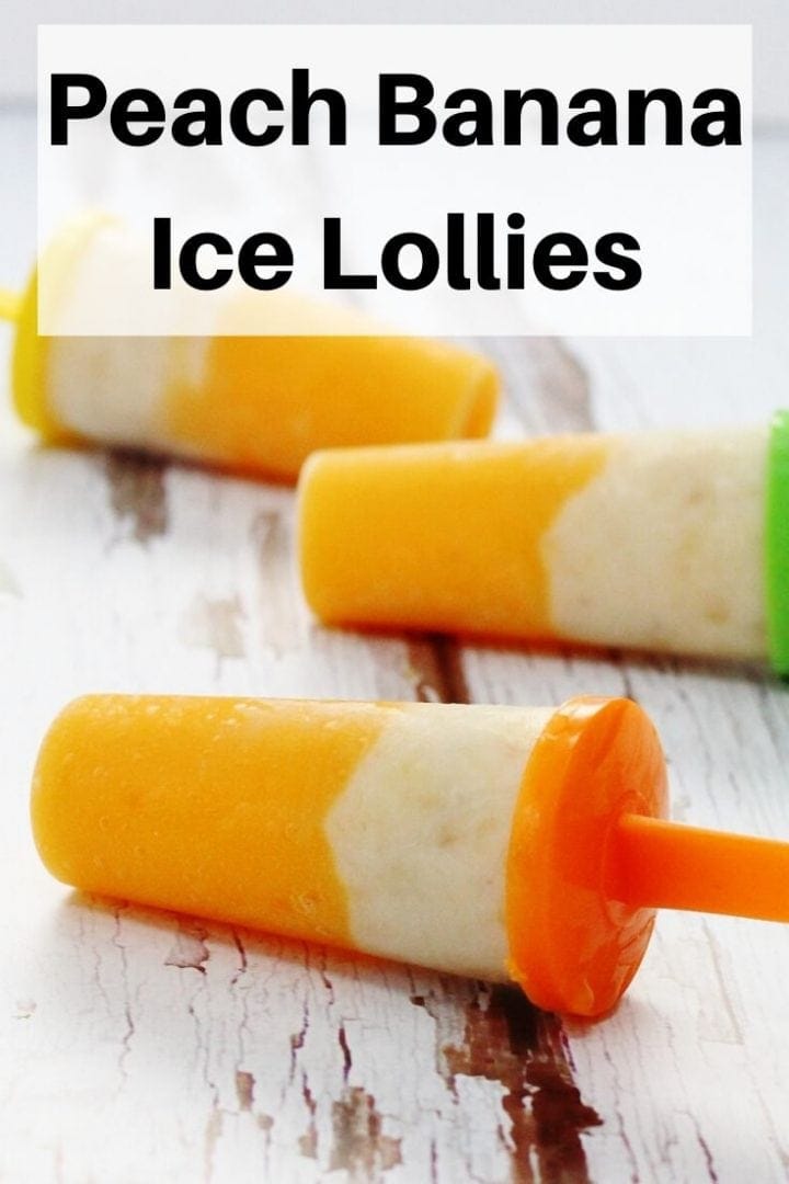peach banana ice lollies pin image