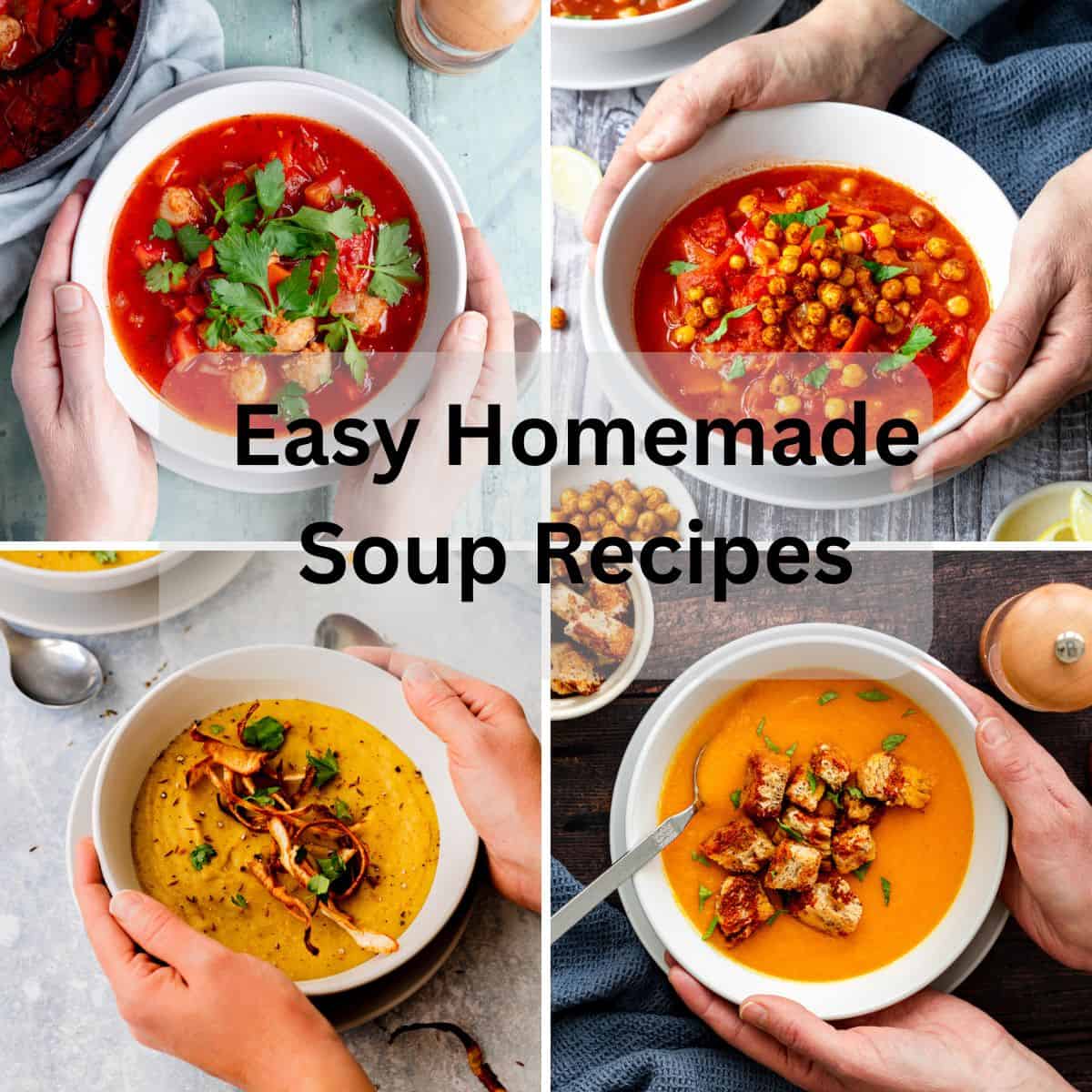 Easy homemade soup recipe collection