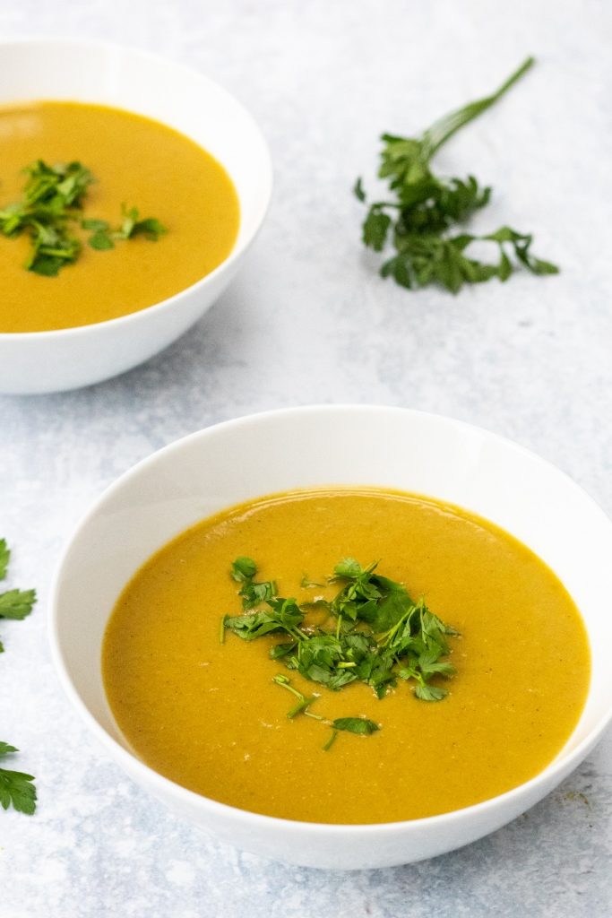 spiced leek and potato soup