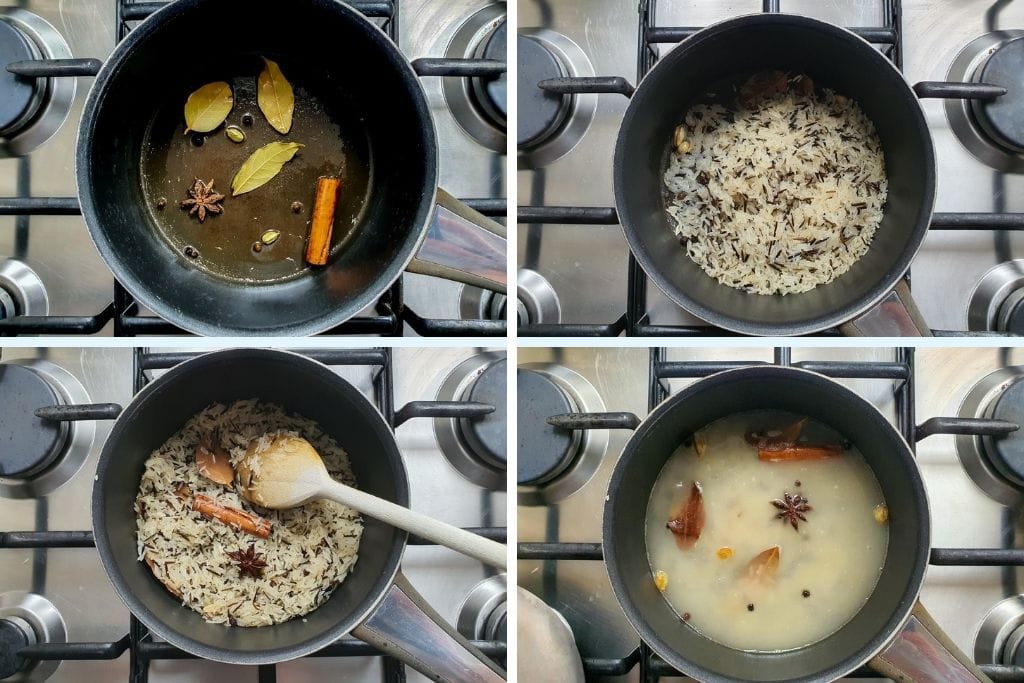 step by step pictures for making biryani