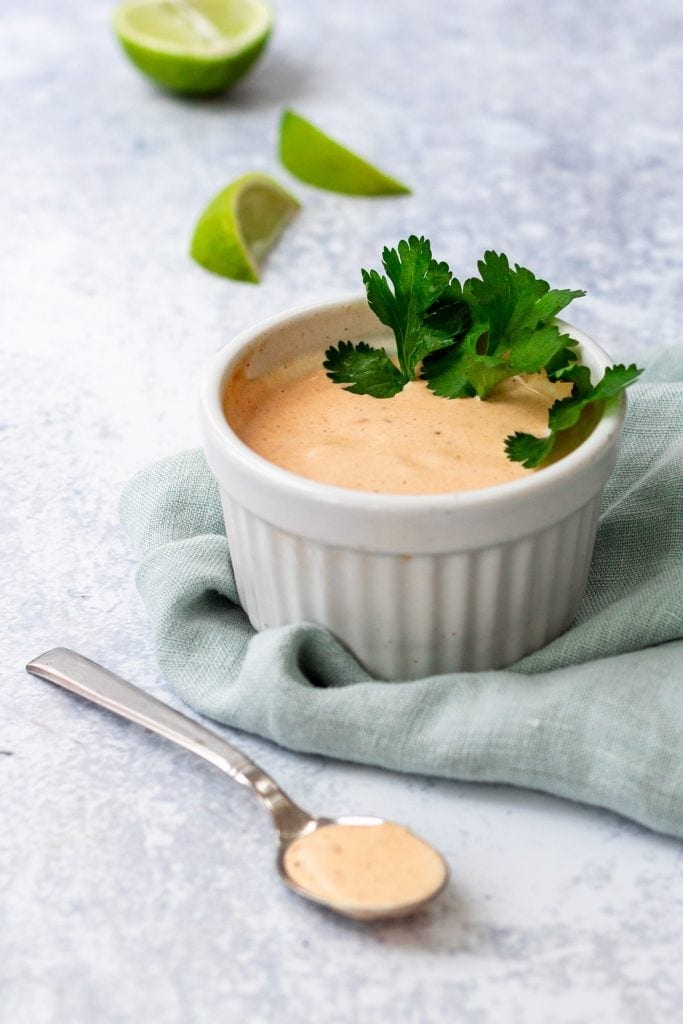 bowl of chipotle lime mayo