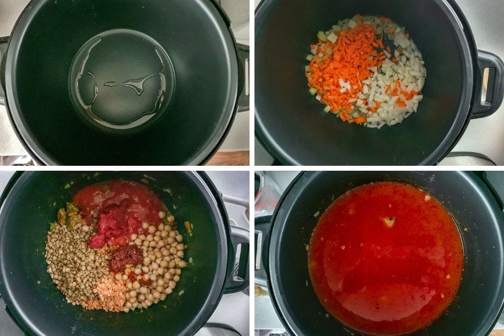 Harira step by step recipe images