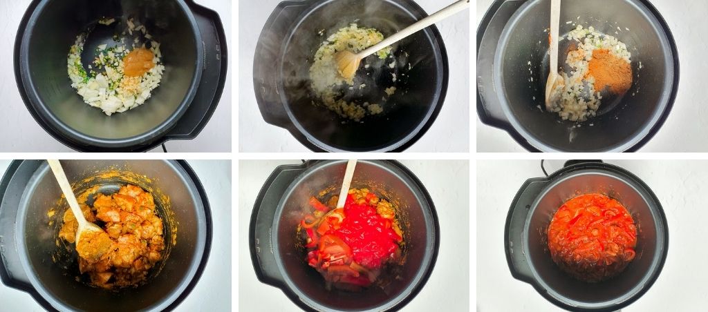crock pot pressure cooker chicken curry step by step