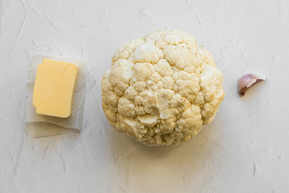 Ingredients for air fried cauliflower