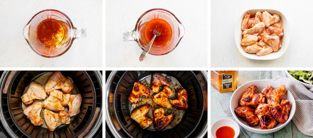 How to make air fryer honey chicken wings
