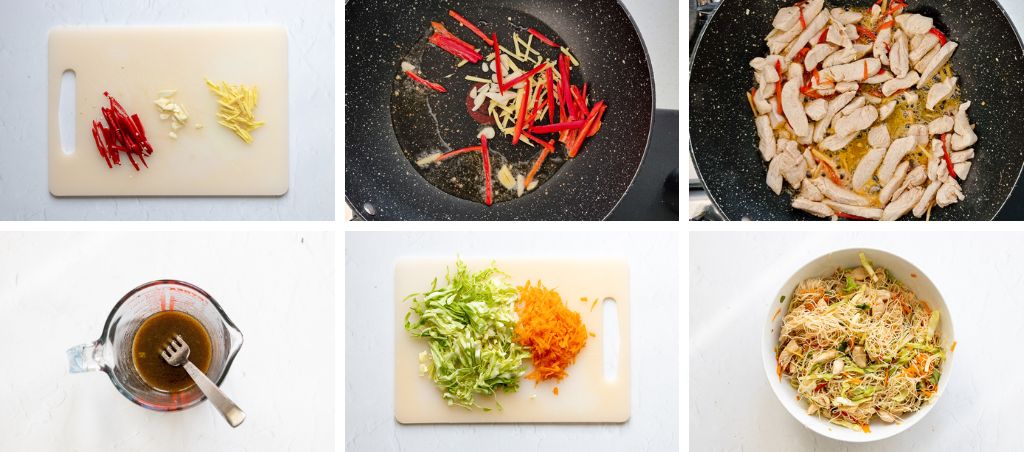 How to make chicken noodle salad