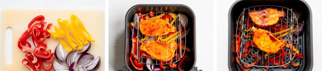 making air fried pork loin wrap step by step