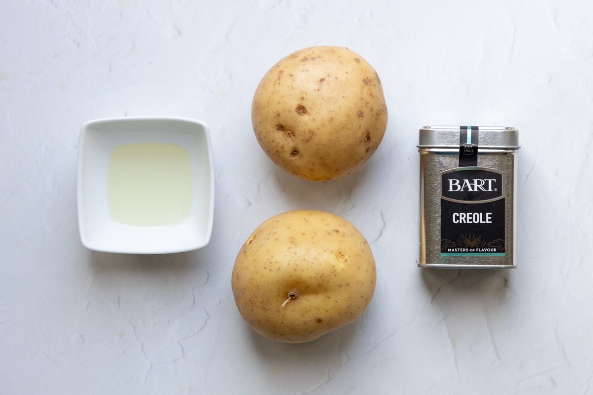 Ingredients for Creole potato waffles