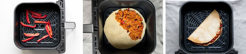 How to make leftover chilli quesadillas step by step
