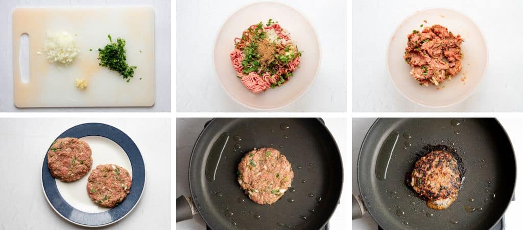 how to make tamarind lamb burgers step by step