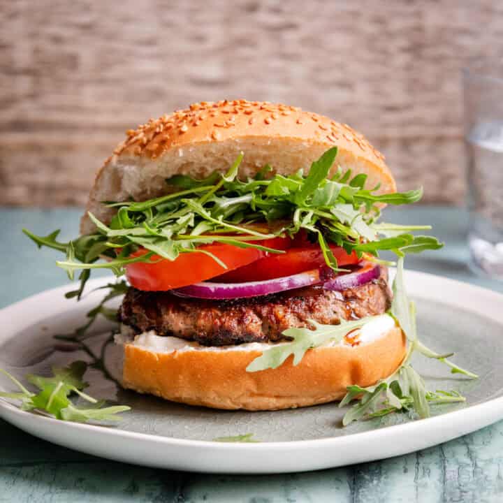 tamarind lamb burger
