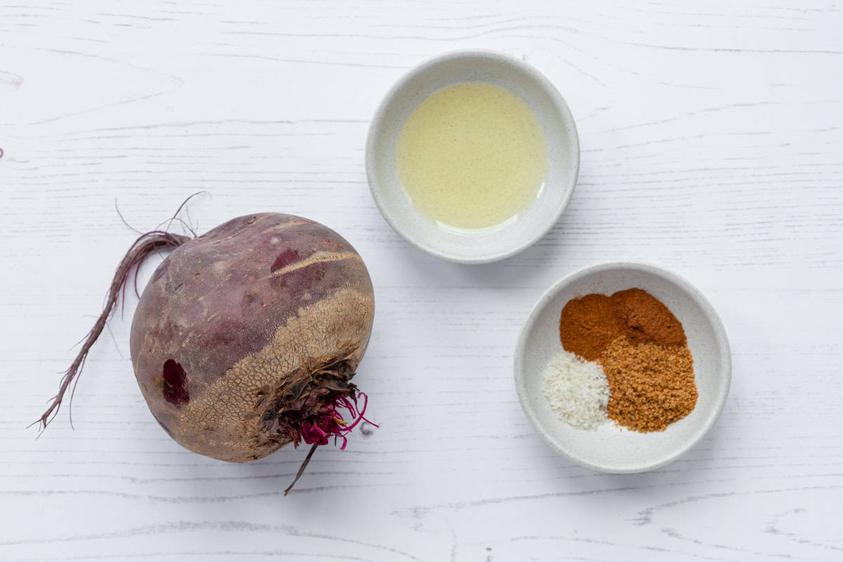 Ingredients for air fried beetroot