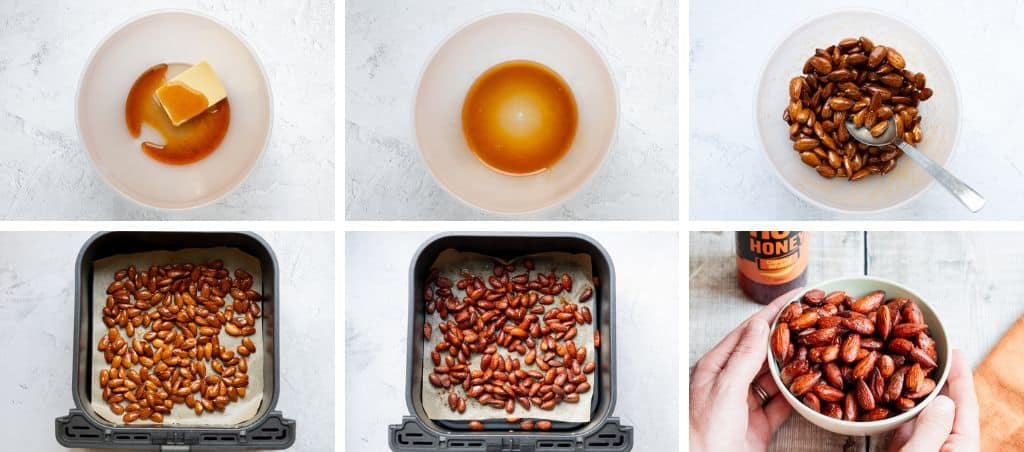 How to make hot honey almonds in the air fryer