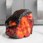 Air fryer gammon with a gochujang honey glaze
