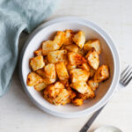 Bowl of Sakura shichimi air fried potatoes